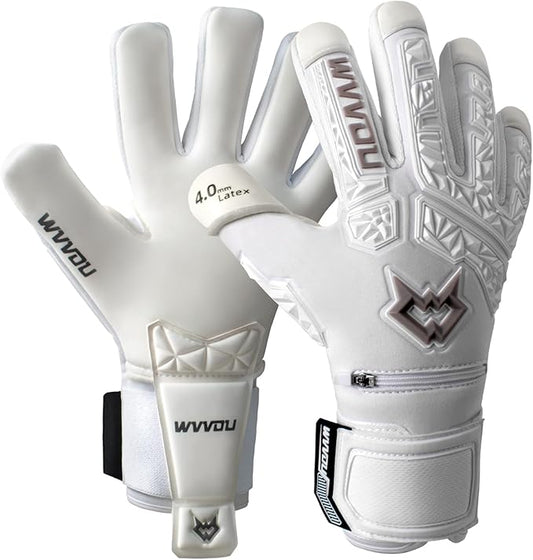 WVVOU Soccer Goalie Gloves for Adults and Youth, High Performance Goalkeeper Gloves with 5