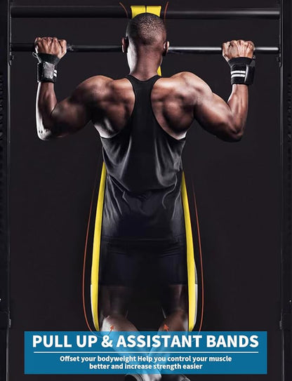Pull Up Bands, Resistance Bands, Pull Up Assistance Bands Set for Men & Women, Exercise Workout Bands for Working Out, Body Stretching, Physical Therapy, Muscle Training