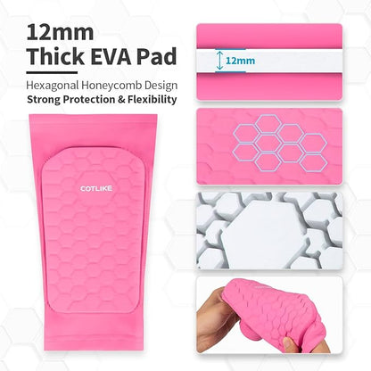 Soccer Shin Guards for Kids Youth Adults, Shin Guard Soccer Sleeves for 2-18 Years Old Boys Girls Men, Calf Compression Sleeve with Honeycomb Pads, Espinilleras de Futbol para Hombres