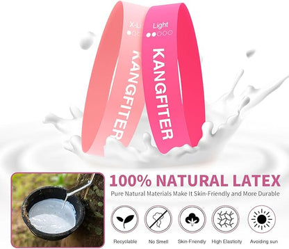 100 PCS Bulk Resistance Bands, Loop Exercise Bands Set for Gym Members Sports Class Students Gift, 5 Pieces Each Set with Storage Bag, Fitness Bands for Outdoor Home Gym Yoga Pilates