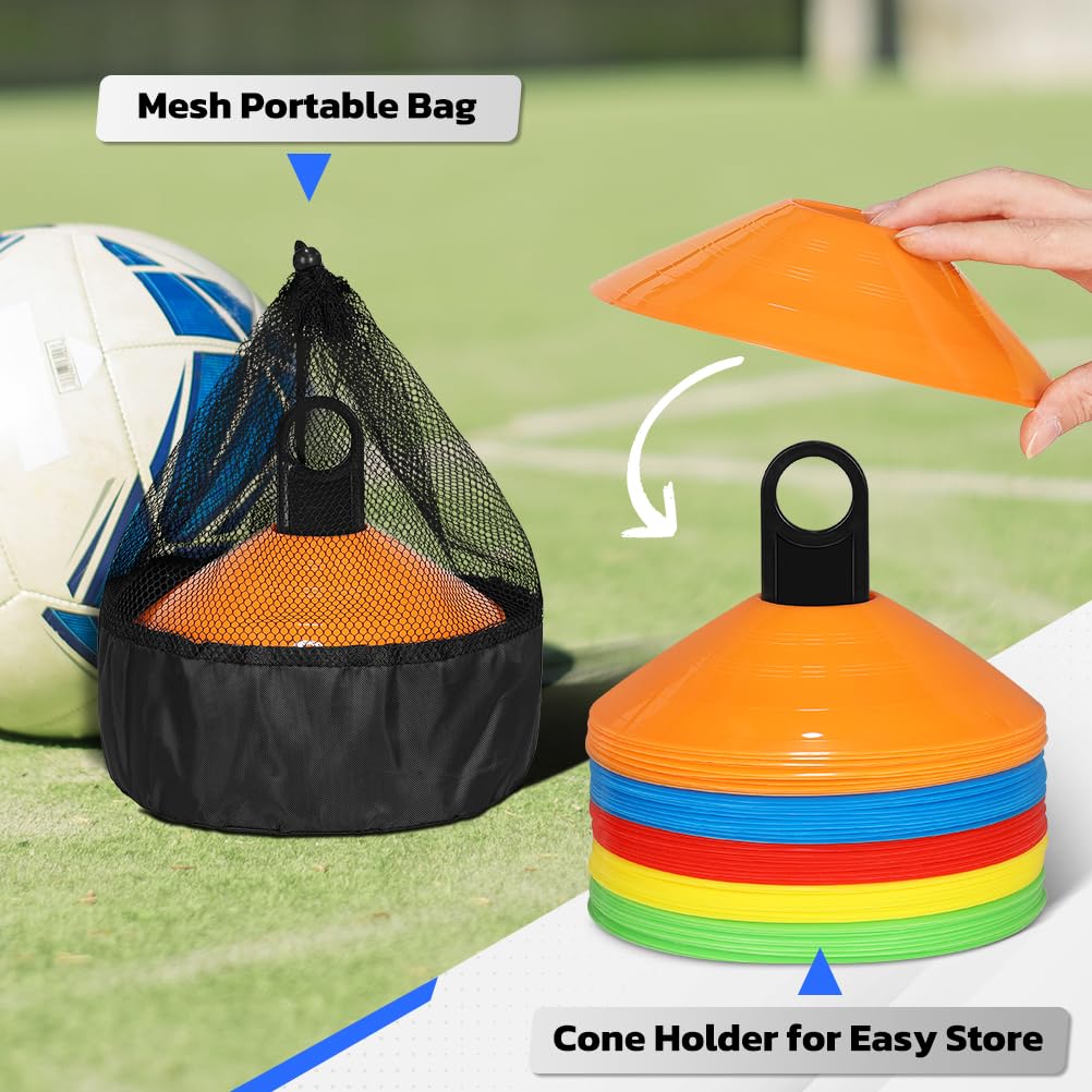 GHB Soccer Cones 25/50/100 Pack Disc Soccer Sport Cones