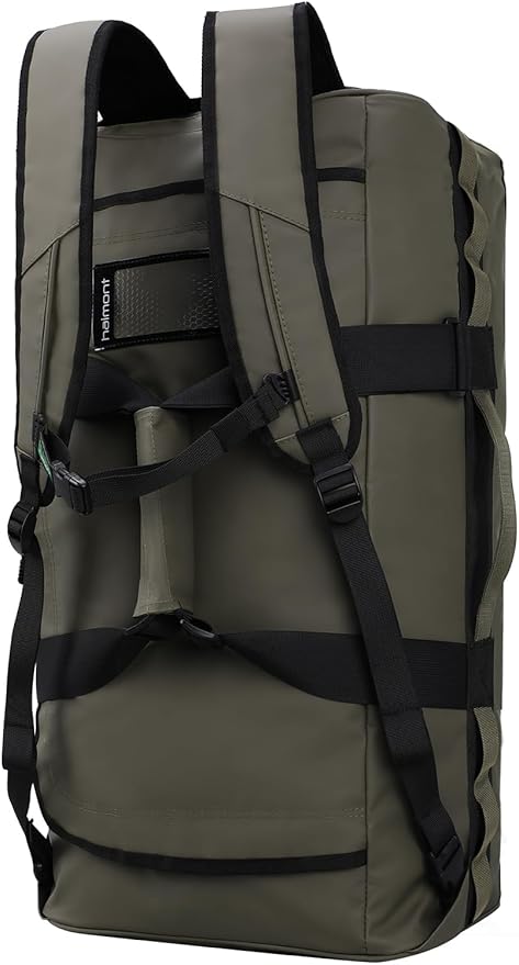 Haimont Water Resistant Backpack Duffle Heavy Duty Convertible Duffle Bag with Backpack Straps for