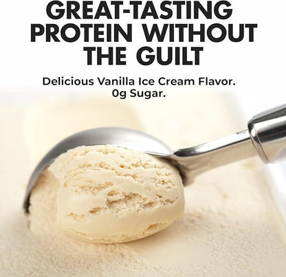 Max Muscle Maxpro Elite Whey Protein Powder | 30g Protein | 0g Sugar | 6.6g BCAAs | Micellar Casein Cold Filtered Whey Isolate Protein | Promotes Muscle Growth & Recovery (Vanilla Ice Cream 2lb)