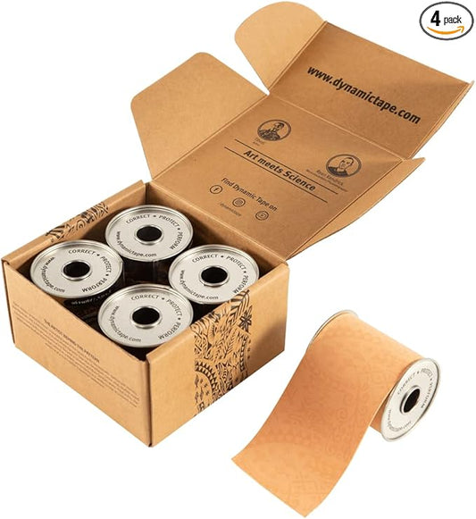 Dynamic Tape Original | Biomechanical Adhesive Tape | Physio Tape for Knee, Ankle, Shoulder, Leg