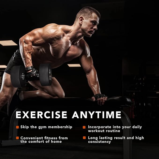 Yes4All Urethane Dumbbell with Anti-Slip Knurled Handle 5-50 LB for Muscle Building - Sold Individually