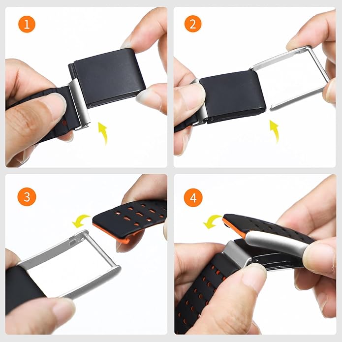 Silicone Bands Compatible with WHOOP 5.0 One and Peak, Adjustable Soft Comfortable Breathable Replacement Wristband for Whoop 5.0 Sleep, Accessory for Health & Fitness Wearable