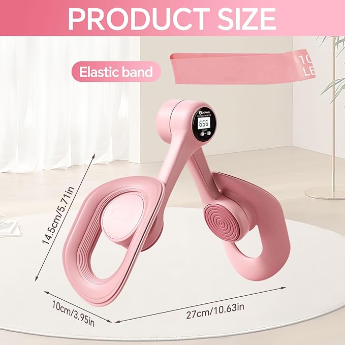 Pakalife Pilates Reformer,at Home Workout &Fitness Equipment,Thigh Exerciser&Booty Trainer for Women,Leg Press Machine for Inner Thigh,Pelvic Floor Exercise Devices