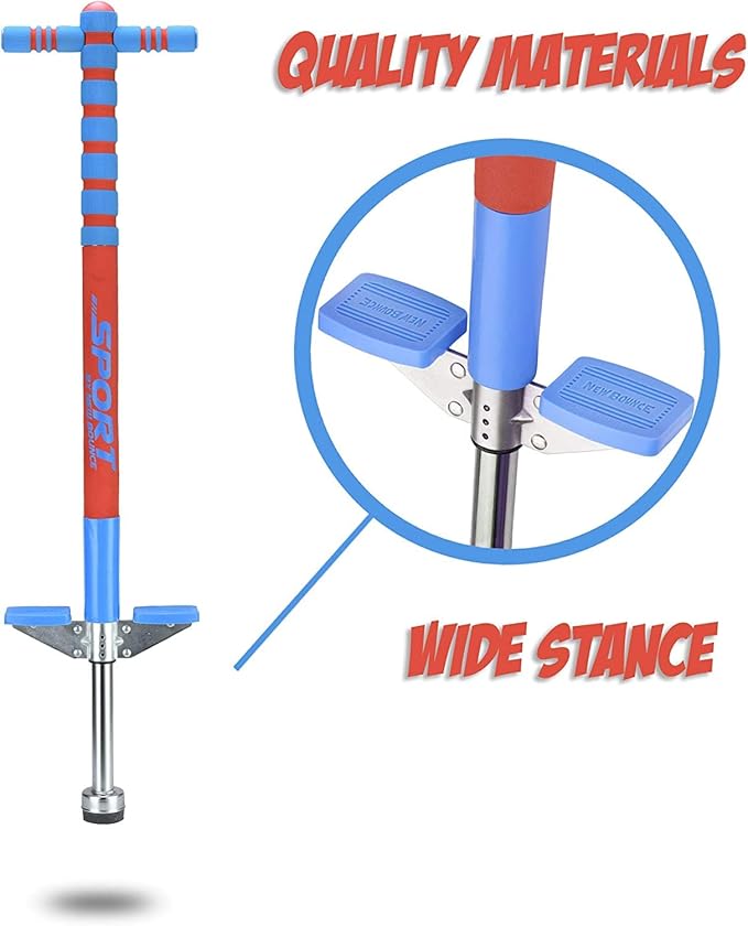 New Bounce Pogo Stick for Kids - Pogo Sticks, 40 to 80 Lbs - Sport Edition, Quality, Easy Grip, PogoStick for Hours of Wholesome Fun