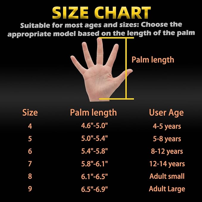 Sportout Kids Goalkeeper Gloves, Soccer Gloves with Double Wrist Protection and Non-Slip Wear Resistant Latex Material to Give Protection to Prevent Injuries