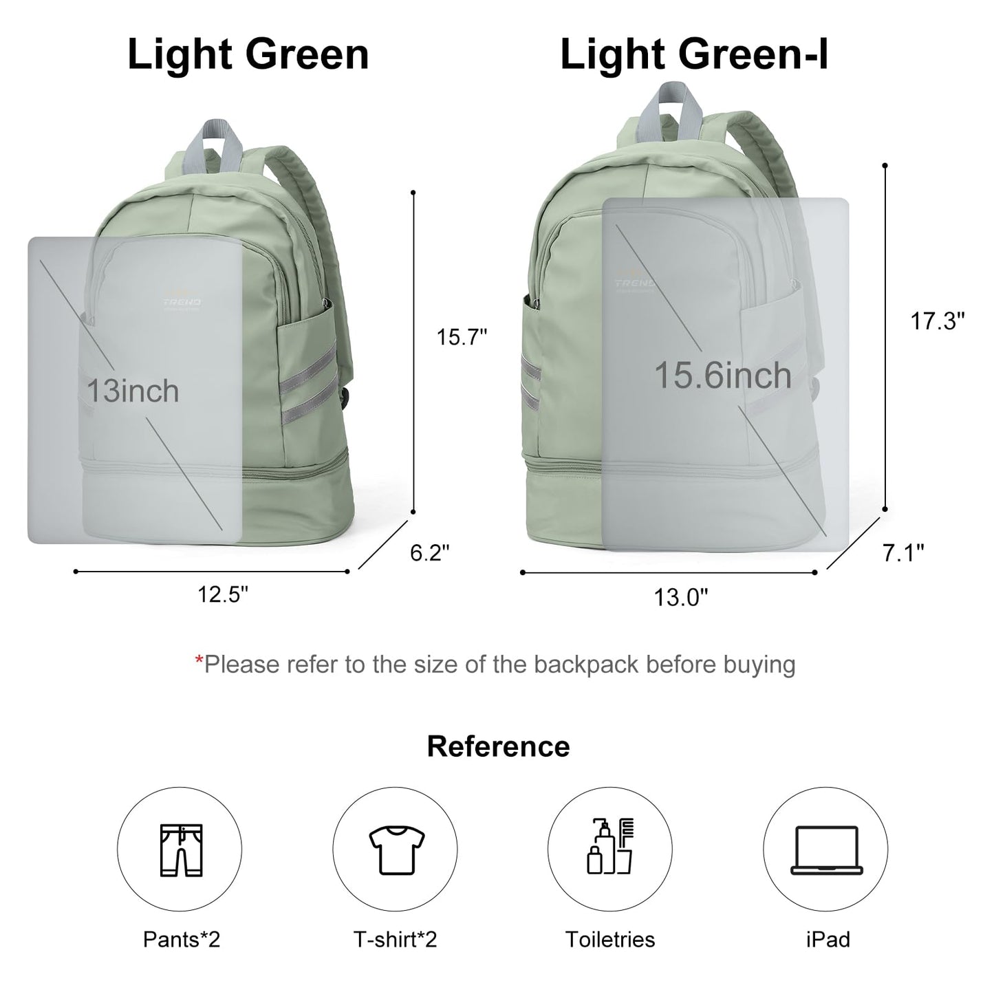 coofay Gym Backpack For Women, Gym Bag with Shoe Compartment