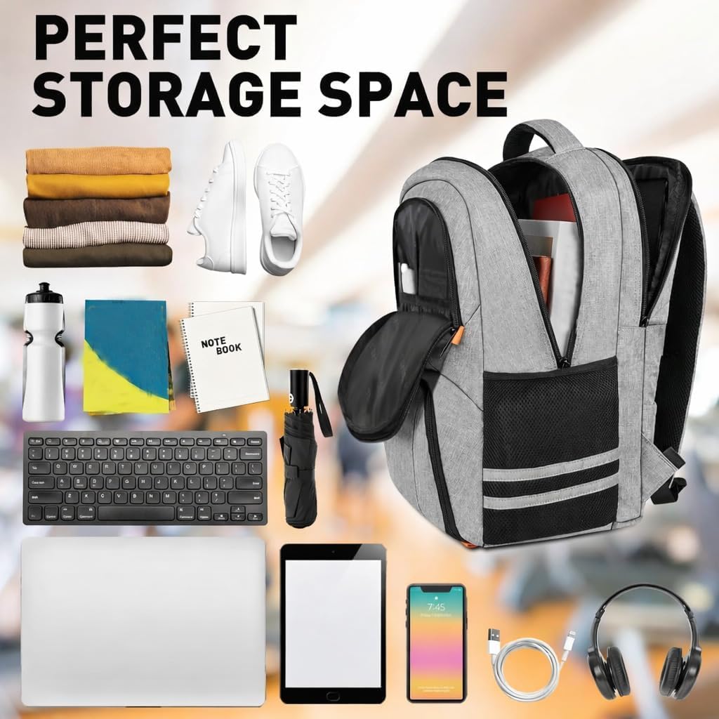 Ytonet Gym Backpack for Men Women, Backpack for Men with Shoe Compartment