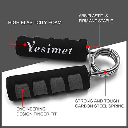 2 Pack Hand Grip Strengthener Set, Forearm Exerciser, Finger Gripper, Grip Strength Trainer, Hand Grip- Soft Foam Hand Exercise for Quickly Increasing Wrist Forearm and Finger Strength