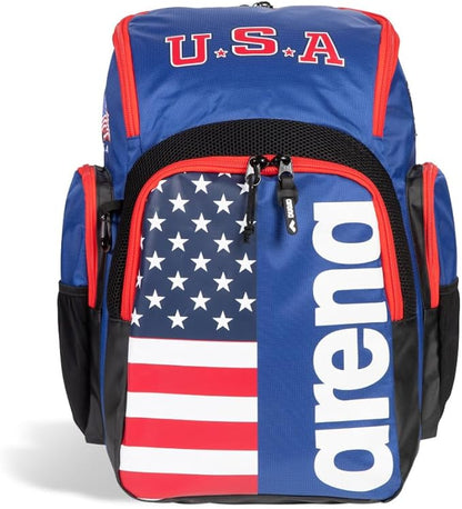 Arena Spiky III Backpack 35 Unisex Travel Gym Rucksack for Men and Women, Training Gear Equipment Bag for Swimmers, 35 Liters