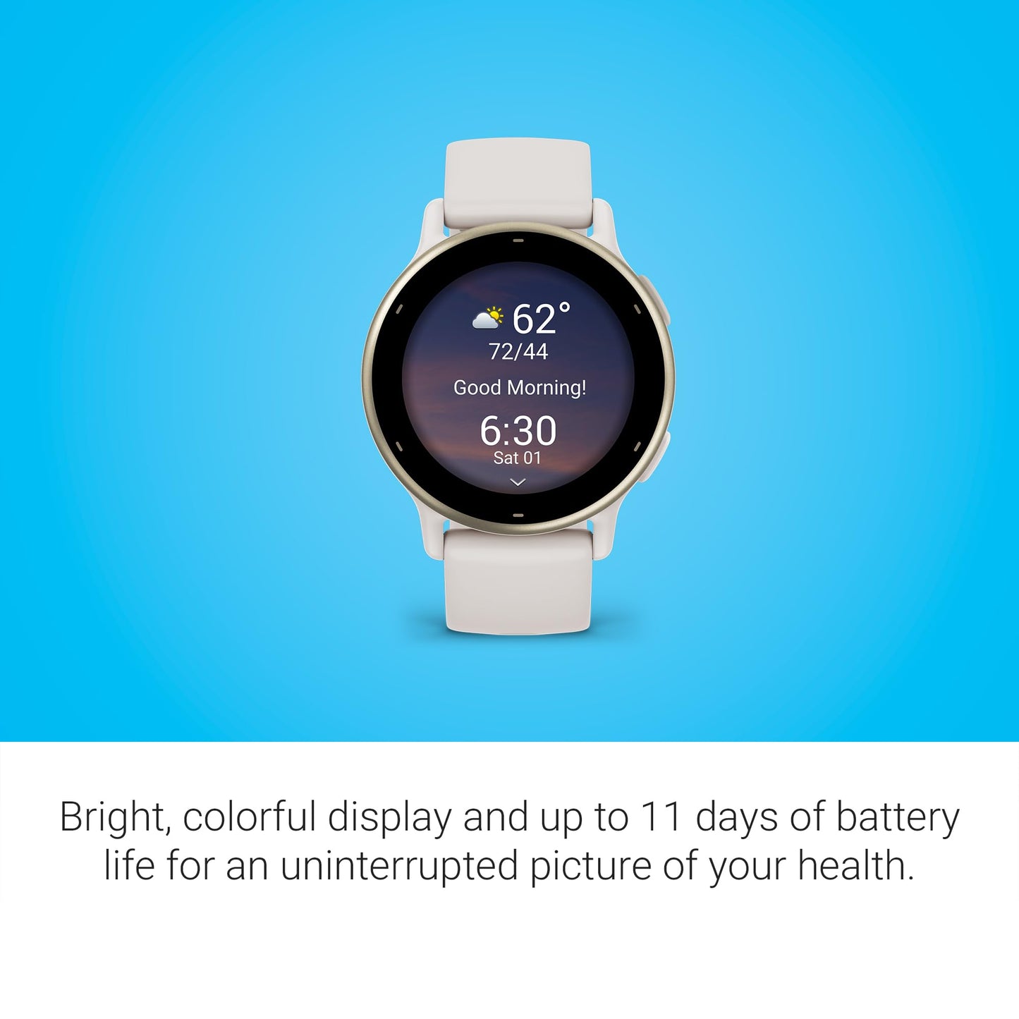 Garmin vívoactive® 5, Health & Fitness GPS Smartwatch, 42mm, Ivory