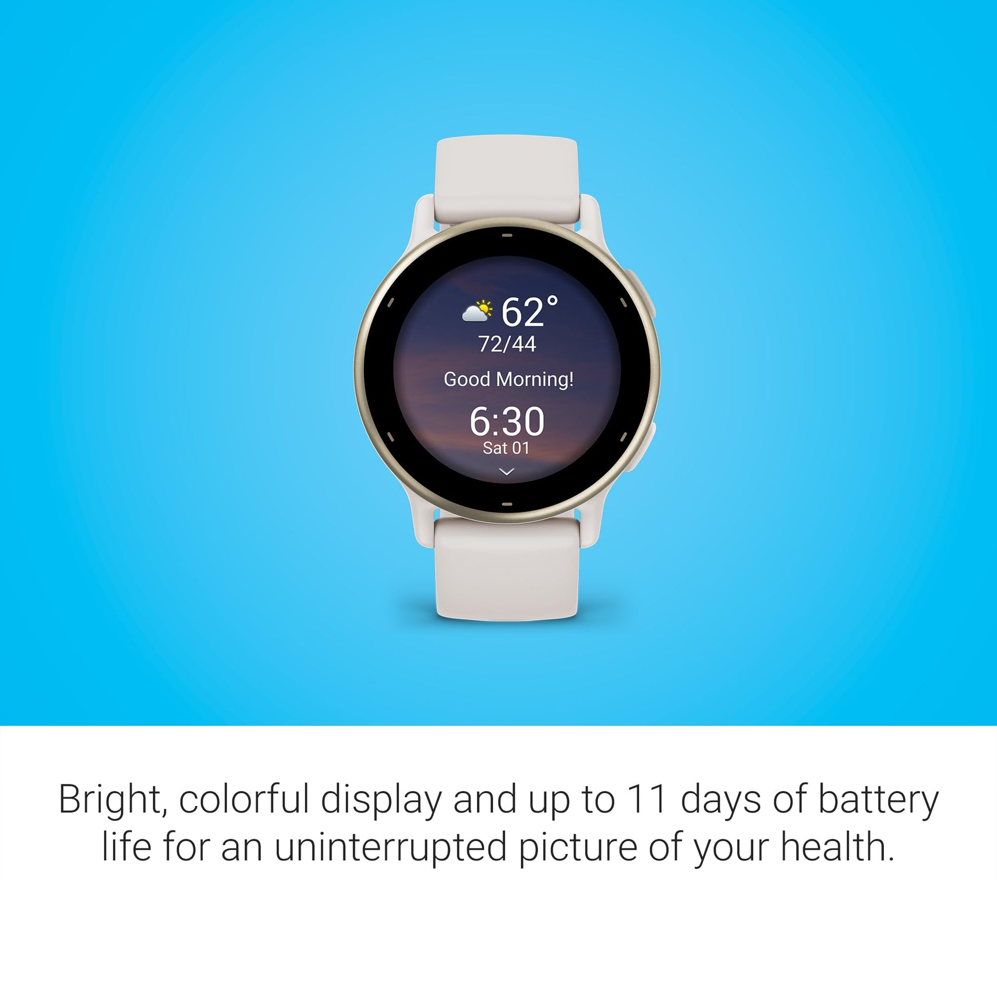 Garmin vívoactive® 5, Health & Fitness GPS Smartwatch, 42mm, Ivory