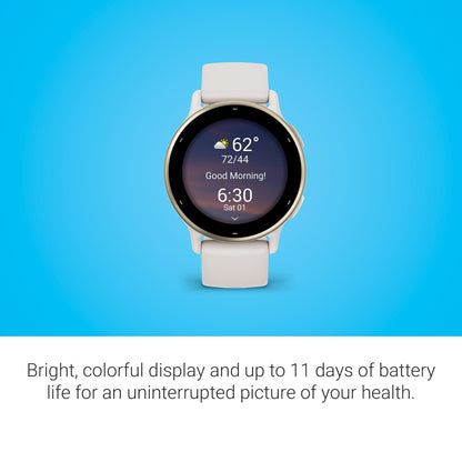Garmin vívoactive® 5, Health & Fitness GPS Smartwatch, 42mm, Ivory