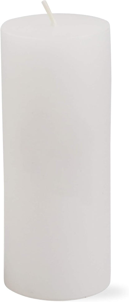 TAG Chapel 2X5 White Pillar Paraffin Wax Candle Unscented Drip-Free Long Burning 32 Hours for Home Decor Wedding Parties 2x5 White