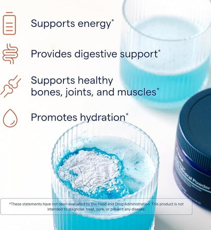 Trace Minerals ConcenTrace Daily Mineral Powder - Supports Energy, Digestion, Bone Health - 70+ Multiminerals Supplement with Ionic Magnesium, Chloride, & Potassium, Sugar-Free (60 Servings)