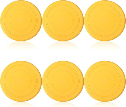 6 Pcs Kids Flying Disc 7 Inch Silicone Flying Disks Set for Kindergarten Outdoor Backyard Beach Lawn Park