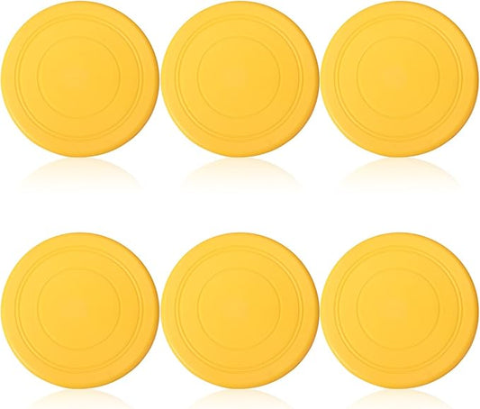 6 Pcs Kids Flying Disc 7 Inch Silicone Flying Disks Set for Kindergarten Outdoor Backyard Beach Lawn Park