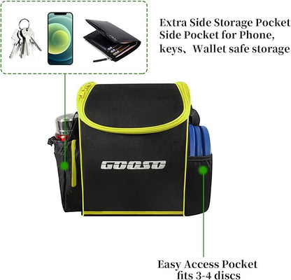 Disc Golf Set with Bag - 12 PCS Flying Disc Golf Discs for Beginner with Putter, Midrange, Driver | Portable Disc Golf Backpack Holds 28+ Discs Free Stand Bag Design for Convenient Use