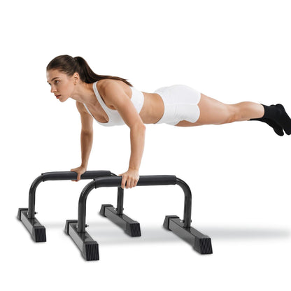 Push Up Bars: Sweat-resistant Parallettes Bar for Handstands L-sit & Dip, No Wobbling Strength