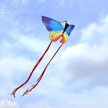 Butterfly Kites for Kids and Adults, Easy to Fly Large Single Line Kite for Boys and Girls - 55" x 28" Beach Kite for Beginners, 300ft String Handle Included