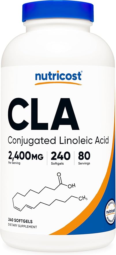 Nutricost CLA (Conjugated Linoleic Acid) 800mg, 240 Softgels
