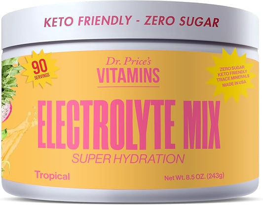 Dr. Price’s Electrolyte Mix | Sugar-Free Hydration Powder with 72+ Trace Minerals | No Sugar