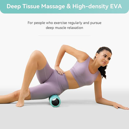 SUBCULTURE Pick Foam Roller - Medium Density Deep Tissue Massager for Muscle Massage and Myofascial Wave Textured Release, Back Roller for Pain Relief & Stretching