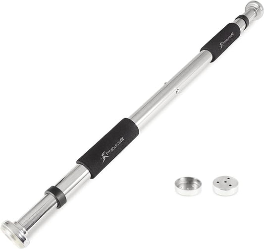 ProsourceFit Wall-Mounted Pull-Up/Chin-Up Bar, Heavy Duty 300 lb. Capacity, Black