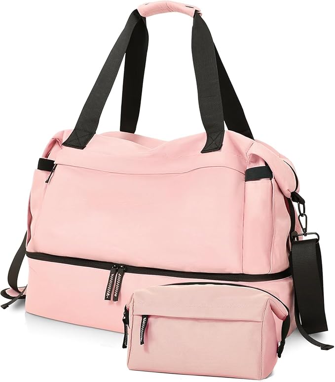 Gym Bag for Men Women, Tactical Travel Duffel bag with Removable Dividers & Shoe Compartment, Weekender Carry on Bag with Toiletry Bag, Overnight Range Bag for Workout Soccer Yoga Gym