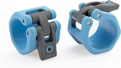 Lock-Jaw HEX 50mm / 2" Olympic Barbell Collar - Quick Release Barbell Clamp (LIGHT BLUE)