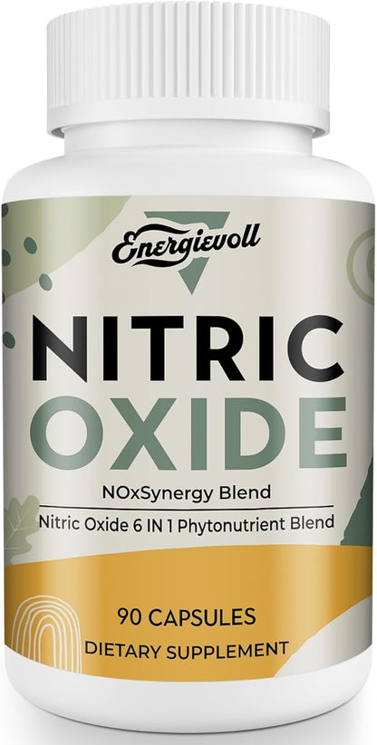 Nitric Oxide Supplement for Men - Precursor and Phytonutrient Blend for Energy, Oxygenation, and Blood Pressure (1 Pack)