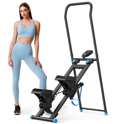 MERACH Stair Stepper with Adjustable Resistance, Foldable Stair Climber
