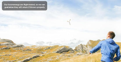 Wooden Boomerang Hurricane v2 | Handcrafted Returning Boomerang | Easy-to-Throw Design for Beginners | Fun Outdoor Game | Thin, Lightweight and Safe to Use Idea | Suitable for 14+