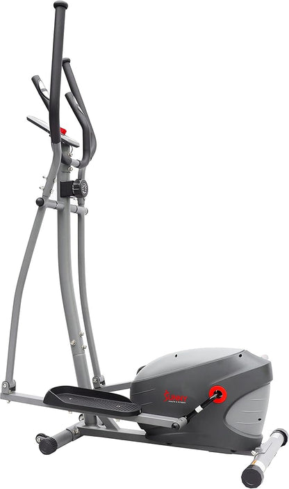 Sunny Health & Fitness Smart 2-in-1 Upright Elliptical Full-Body Exerciser, Home Cross-Training Arm/Leg Cardio Workout Machine, Optional Free SunnyFit App Bluetooth Link or Electro-Magnetic Resistance