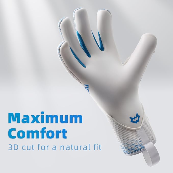 WVVOU Professional Goalkeeper Gloves for Adults and Youth Soccer Goalie Gloves Breathable Soccer Gloves High Performance Guantes De Portero with 4+3mm Sticky Super Grip Latex Palm