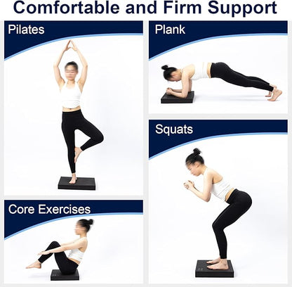 StrongTek Extra Wide Foam Balance Pad for Physical Therapy, 19" X 15.8" X 2.4", High-Density TPE Foam Pad for Exercise, Enhanced Stability, Core Strength, Non-Slip & Water-Resistant, for Fitness, Yoga