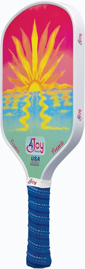 4Joy Pickleball Paddle Premio Series - Thermoformed Premium T700 Carbon Fiber Pickleball Paddless - Professional Pickleball Rackets for Women & Men - 16mm Honeycomb Core - USAP Approved