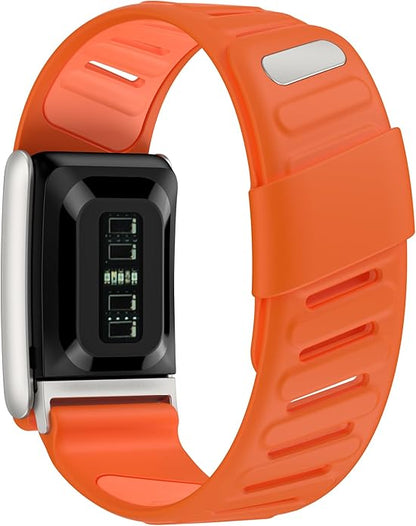 VeveXiao Rugged Comfort Silicone Wristband Compatible with WHOOP 5 | Whoop MG Band, Durable Soft Silicone Sports Loop Replacement Bands for Men Women with Metal Frame Connector