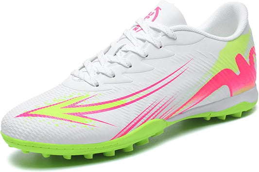 Men's High Top Soccer Shoes FG Long Spikes Adult Football Shoes Lightweight Professional Athletic