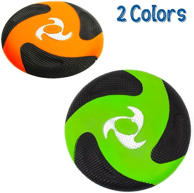 Liberty Imports 6 PCS Kids Soft Flying Foam Discs, 10" Sport Toy Throwing Flying Disks for Safe Play, Indoor Outdoor Family Party Game Bulk Activities