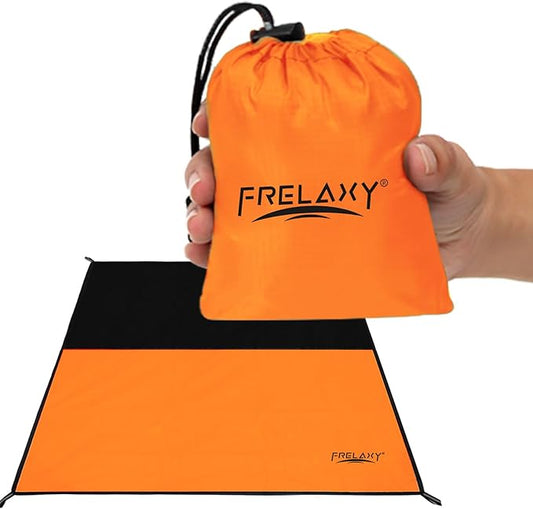 Frelaxy Pocket Picnic Blanket, Waterproof Sandproof Beach Mat, Compact Camping Tarp for Festivals