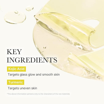 medicube Kojic Acid Turmeric Brightening Gold Jelly Gel Mask | Overnight Face Mask for Glass Glow Skin- Elasticity, Hydrating, Firming and Moisturizing | Korean Skincare, 28g x 4ea