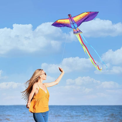 Mint’s Colorful Life Large Kite for Kids and Adults, Easy to Fly Single Line Beach Kites, Comes with 300ft String Handle