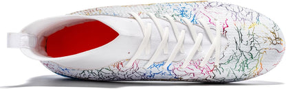 Soccer Cleats Mens Football Cleats Professional Soccer Shoes High-Tops Non-Slip Spikes for Big Boys Wide Training Sneaker