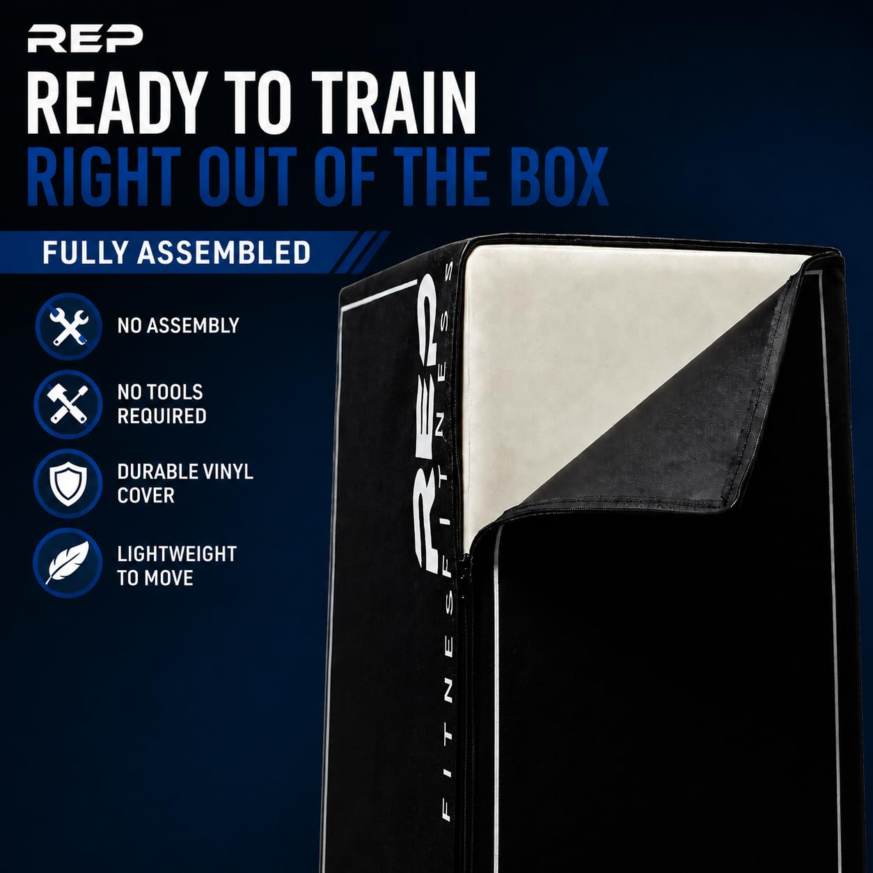 REP 3 in 1 Soft Plyo Box | 24 inch | 3-in-1 Foam Jump Box | Plyometric Training Platform | Home Gym