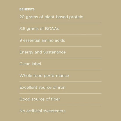 Possible Protein Powder Vanilla Bean - 20g of Vegan, Plant-Based Protein Mix - Non-GMO, Non-Dairy, Gluten-Free - 3.5g of BCAAs - 9 Essential Amino Acids - 30-Day Supply - 2 Bag, 30 Servings