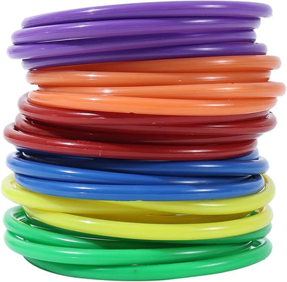 42 pcs 3-in-1 Carnival Games Set Plastic Colorful Cones Ring Toss Combo Set Outdoor Carnival Games Bean Bag for Kids Adults Birthday Party Outdoor Throwing Games